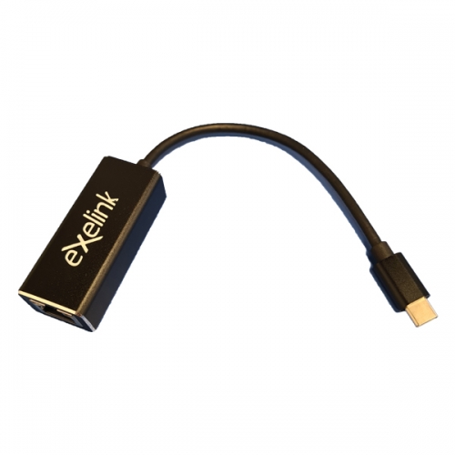 Exelink Adaptador tipo-C o USB-C para rj 45 10/100/1000mpbs 